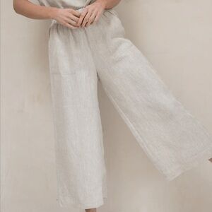 Laude the Label Natural Linen Everyday Pant